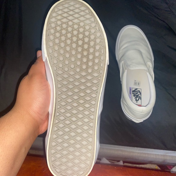 White Slip-on Skateboard Vans main image 2
